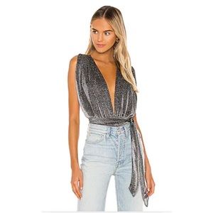 SUPERDOWN PRIYA CROSS BACK BODYSUIT SZ L